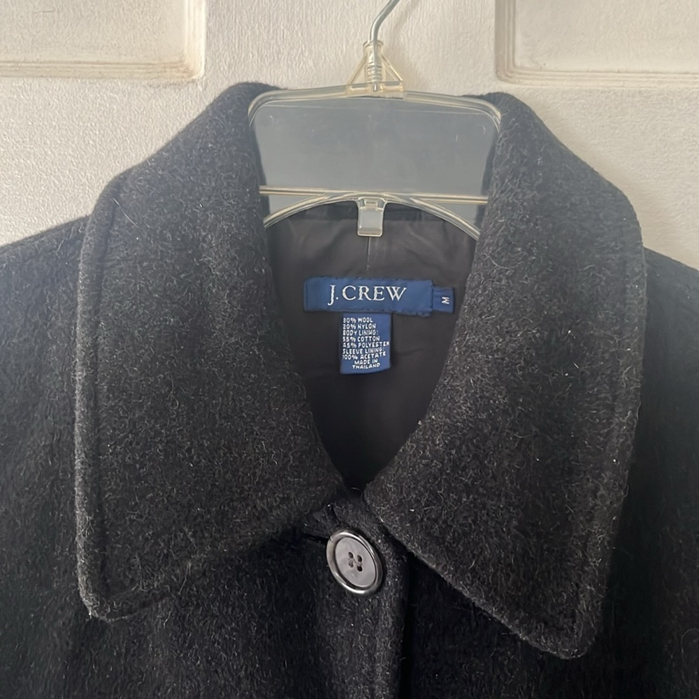 J.Crew Black Wool and Nylon Jacket (M) - Picture 4 of 4